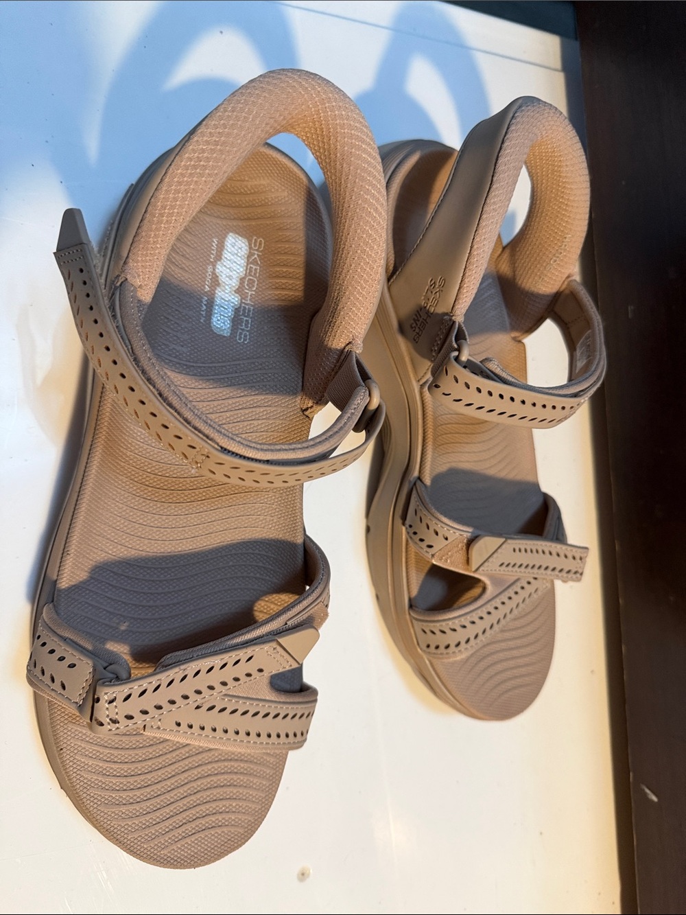 Skechers Women's Nude/Taupe Adjustable Strap Sandals